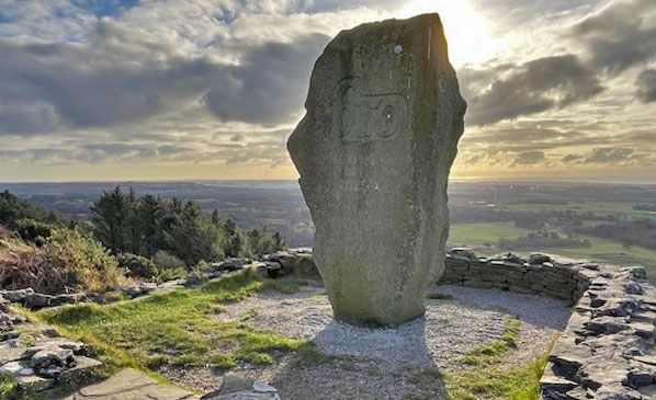 The ‘Bro’ Stone at the Pulpit above Margam Country Park
